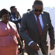 Malawi’s President Peter Mutharika casts his vote at a polling station near Blantyre, Malawi in 2019
